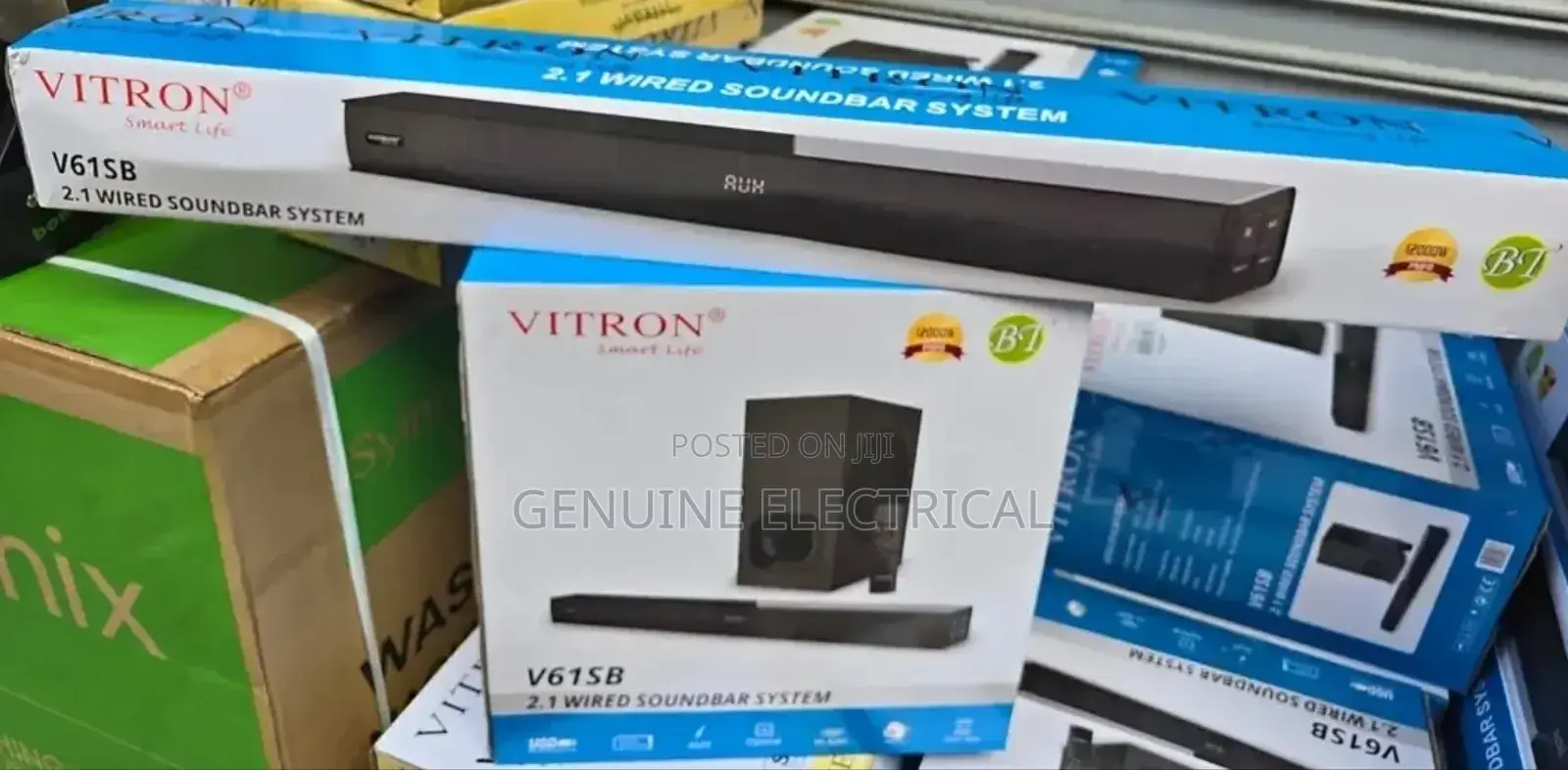 Vitron V61sb Soundbar System 12000w Deep Bass Wired
