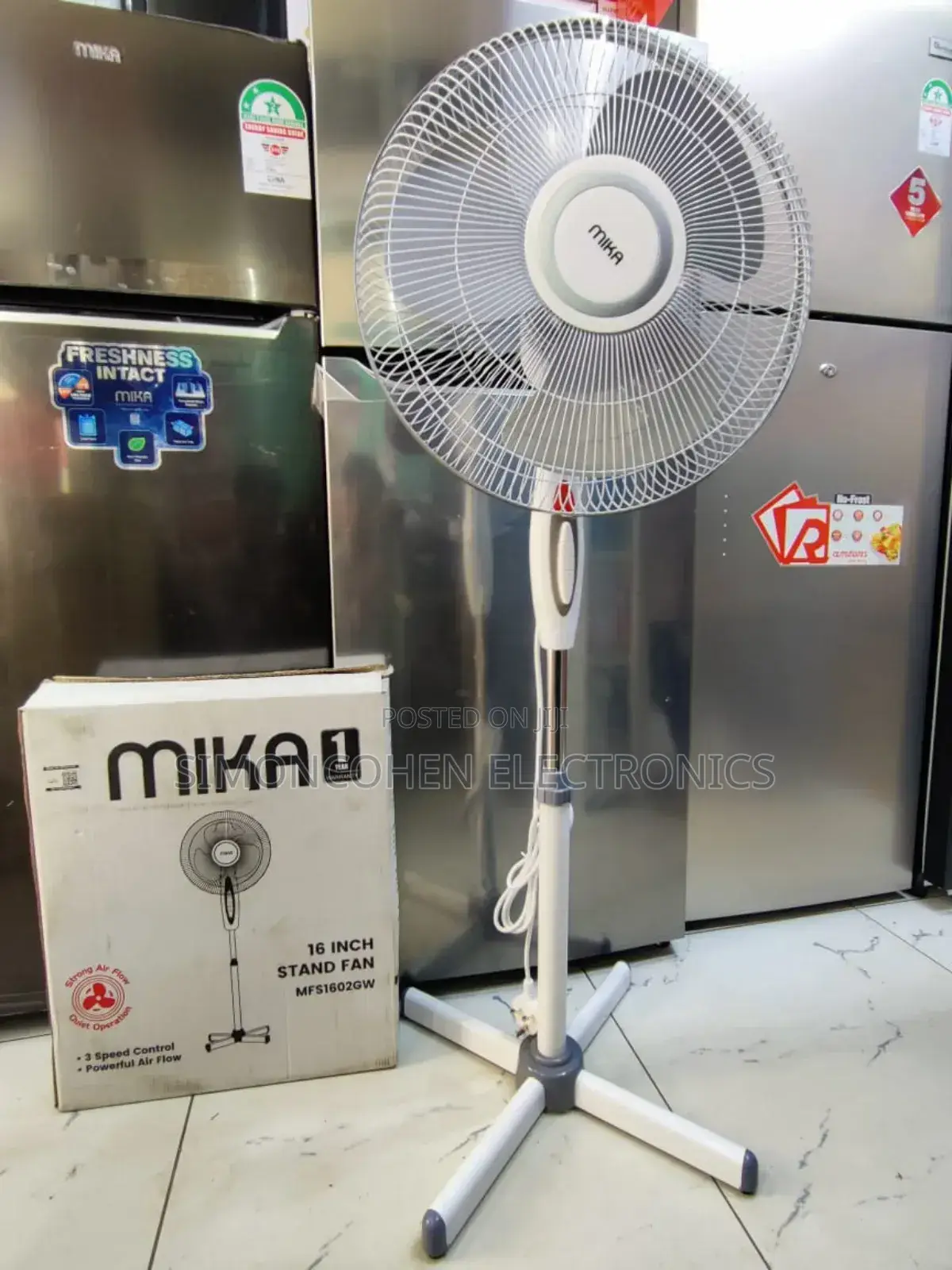 *Mika Stand Fan 16 Inches Standing Fan