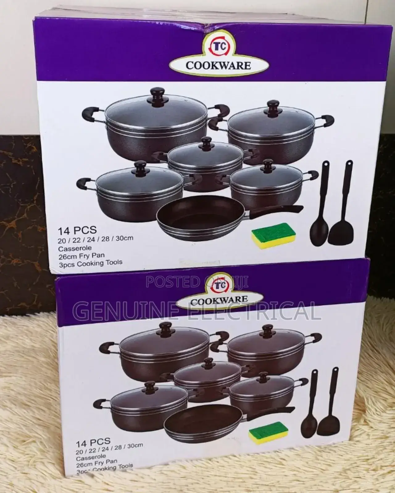 Heavy Duty 14pcs Tc Cookware Set -14pcs