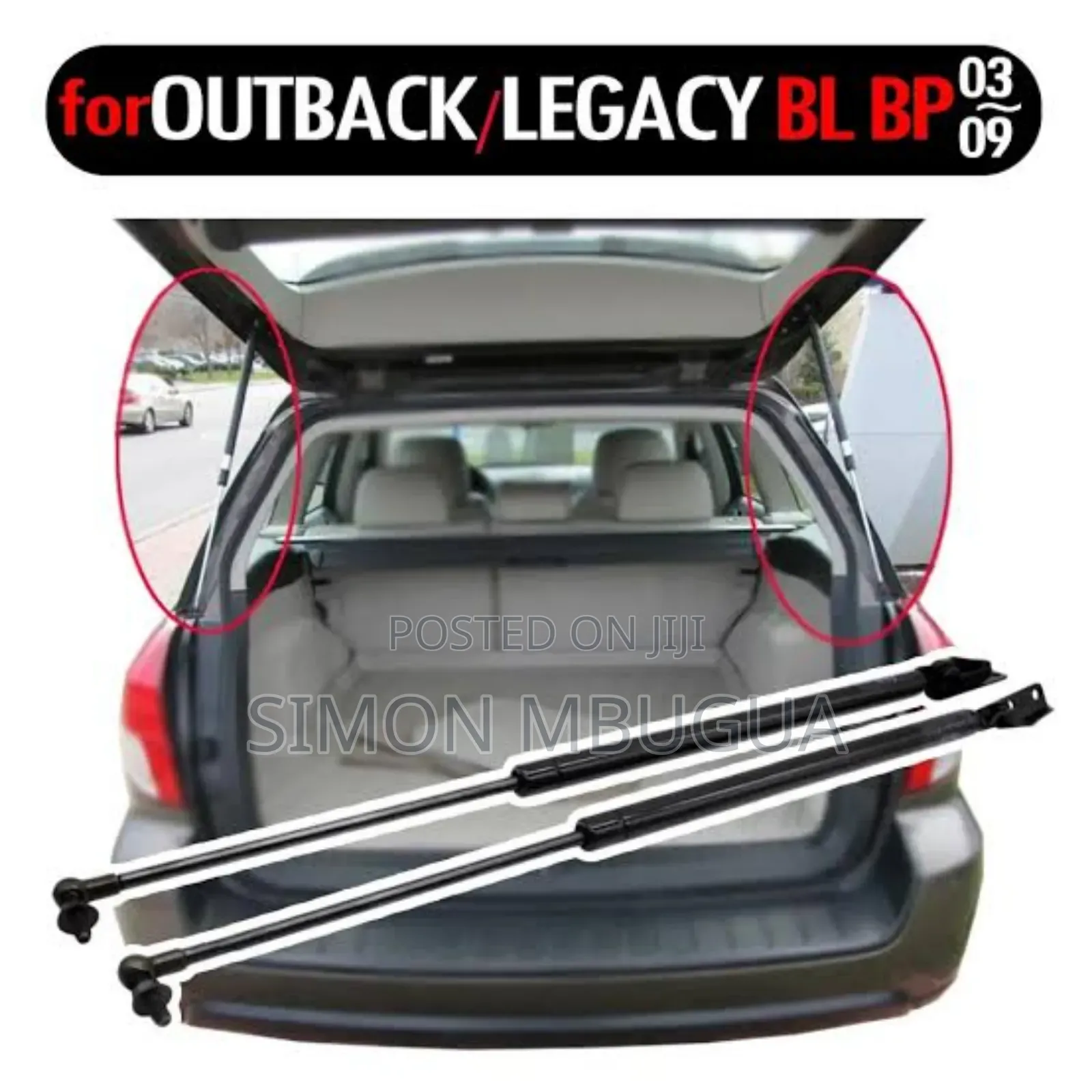 Subaru Outback/Legacy 2010 Boot Shocks/Struts