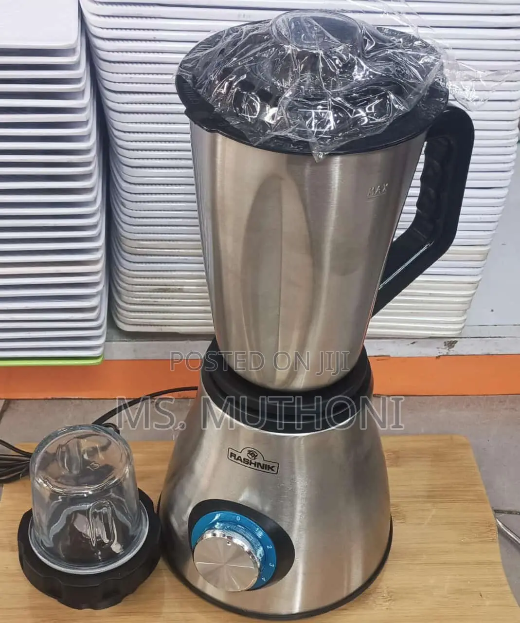 Rashnik Unbreakable Blender 2in 1 With a Steel Jug