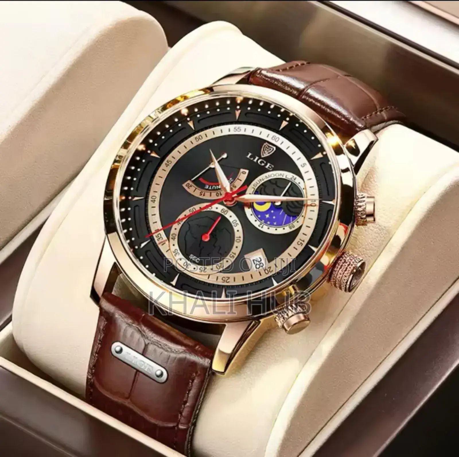 Lige Chronograph Watch Lige