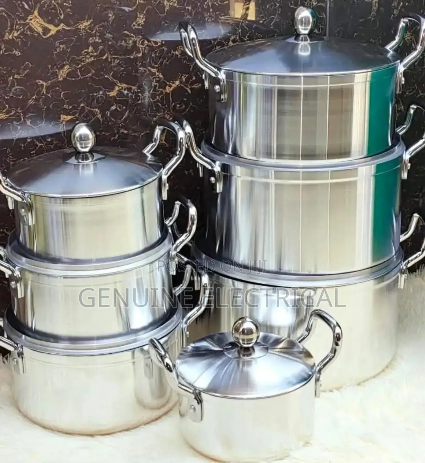 Stainless Steel Cookware Set/Sufuria/Pot -14 Pieces