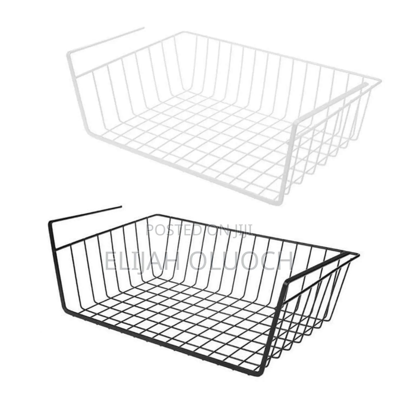 Black or White, Under Shelf Mesh Rack