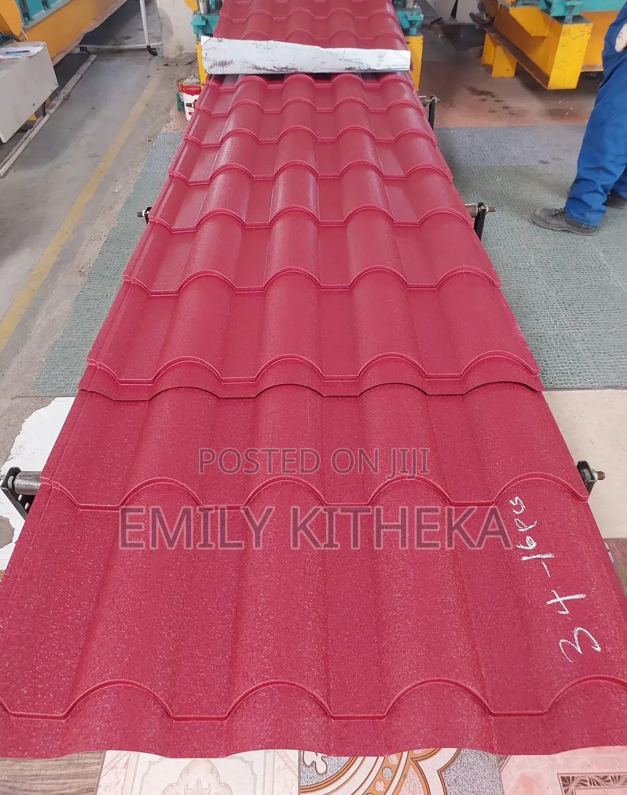 Eurotile Matte 30 Gauge 3 Metres . Maroon