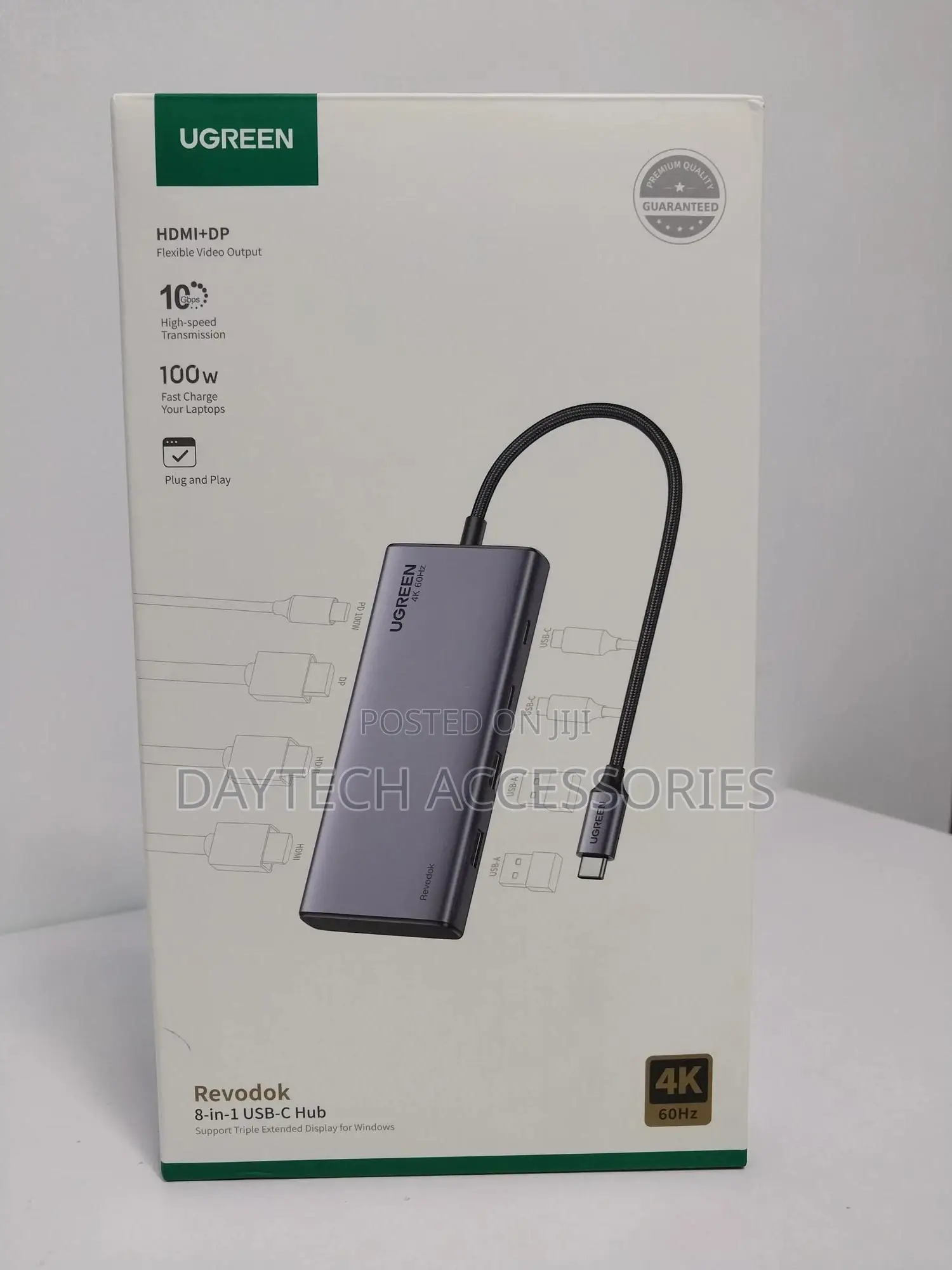 Usb Hub Ugreen Revdok 8 In1 Usb-C to Hdmi at 60hz