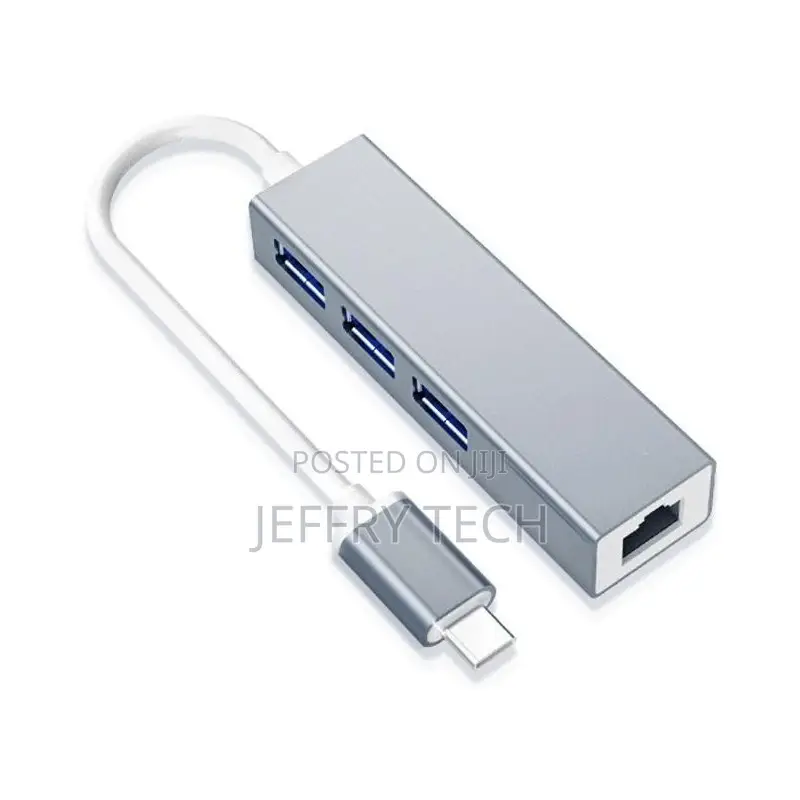 Dm Type-C to 3-Port Usb 3.0 + Gigabit Lan