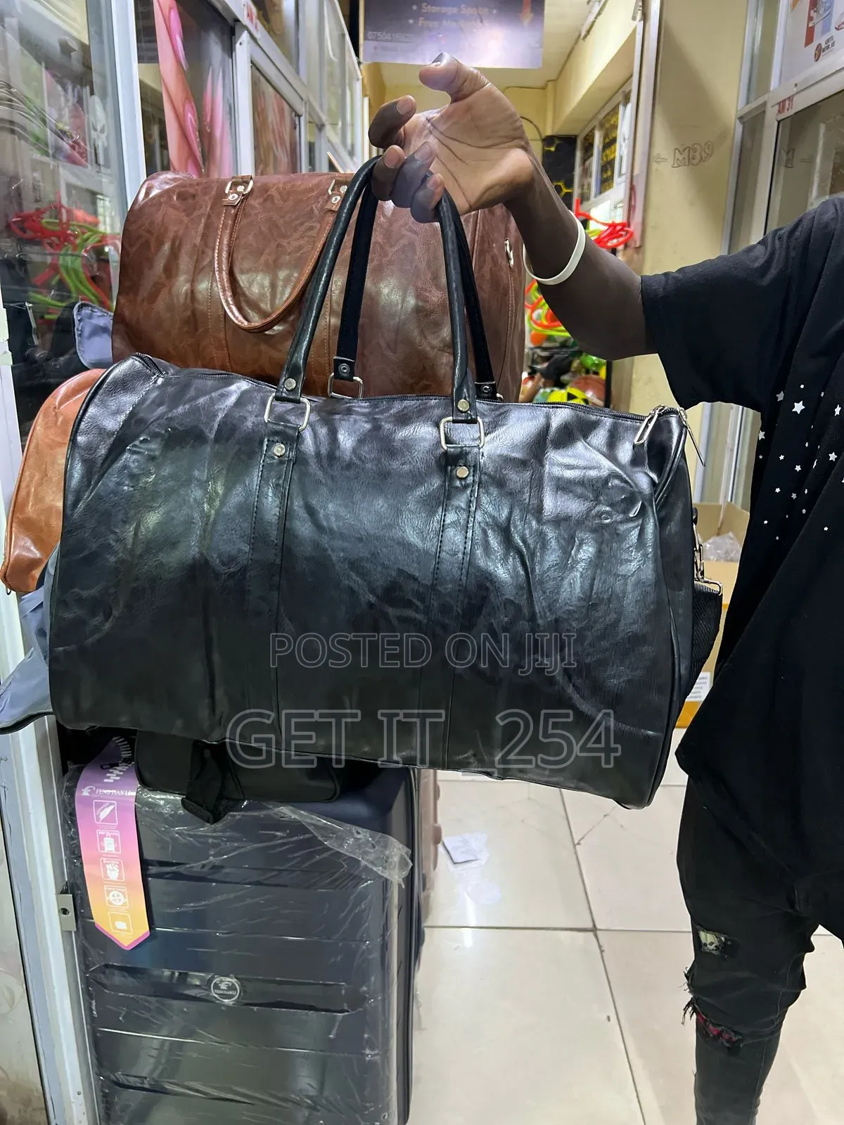 *High Quality Leather Duffel Bag