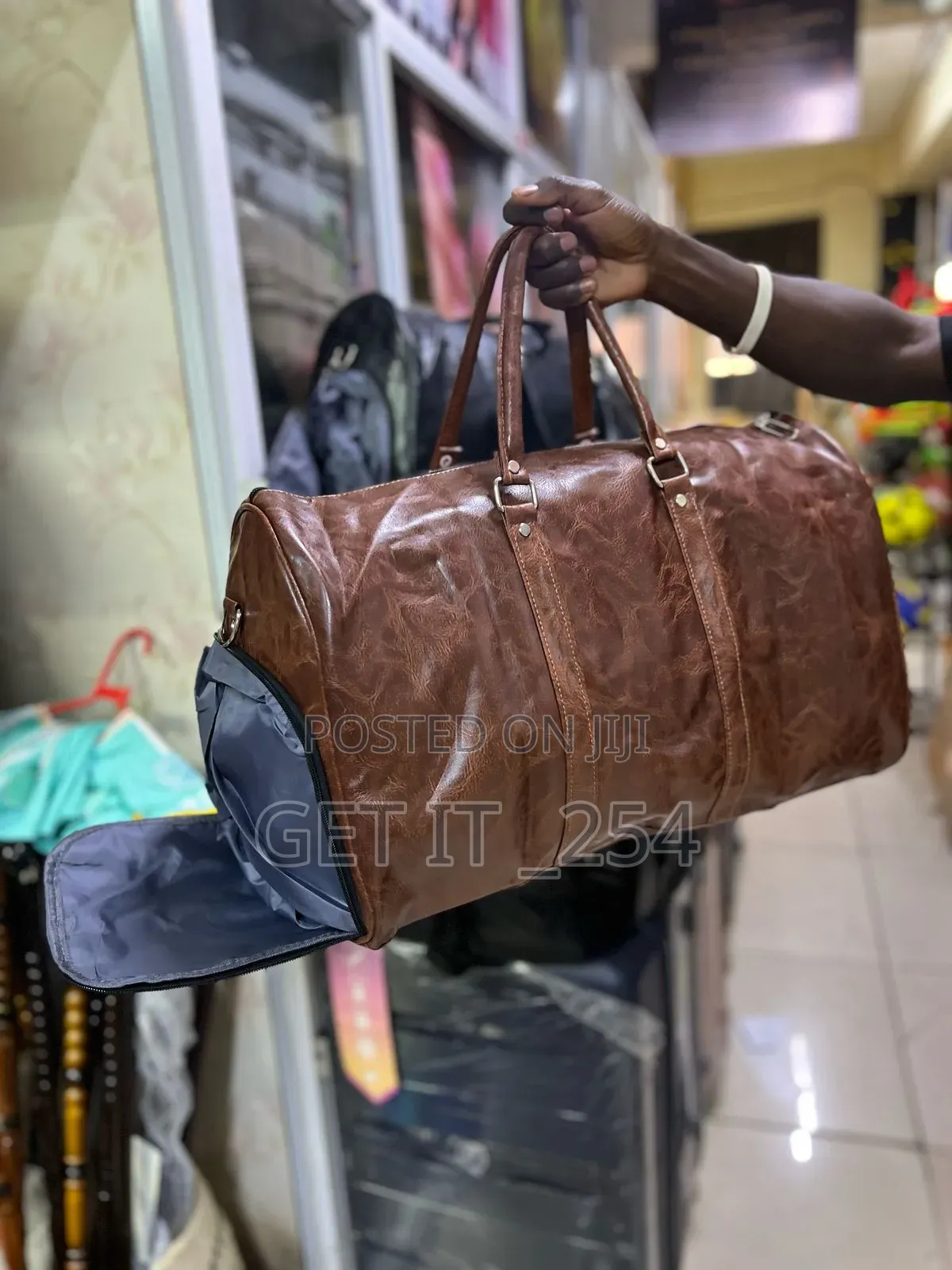 *High Quality Leather Duffel Bag