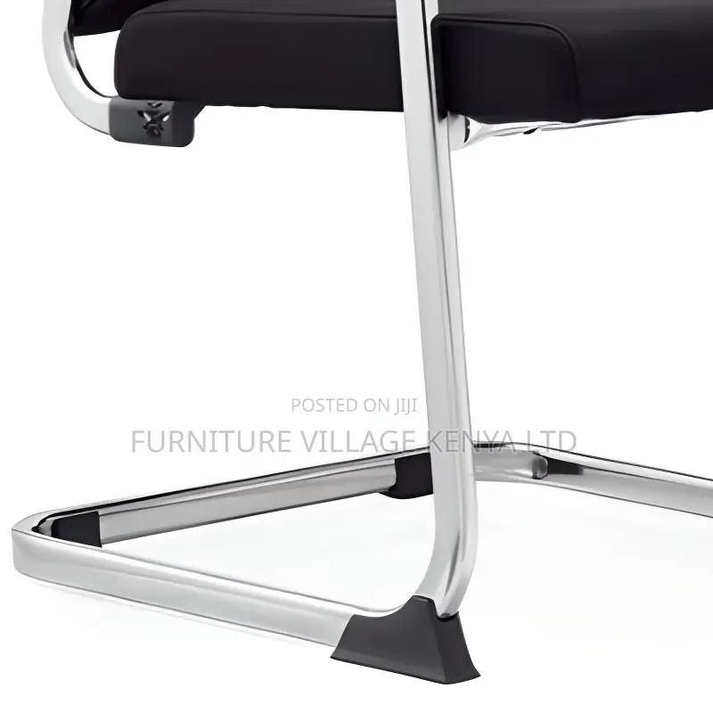 Upholstered Task Chair in Ink With Ergonomic Armrest