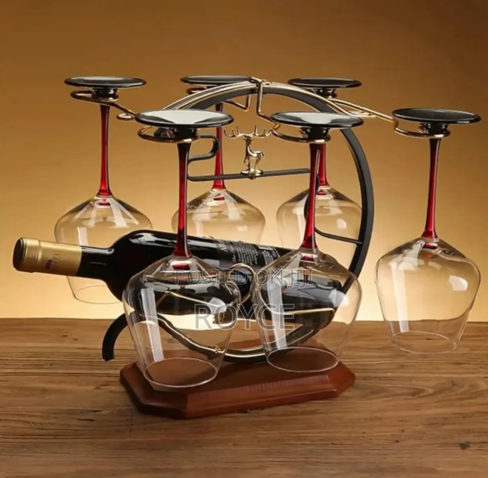 Golden Deer Wine Set Rack