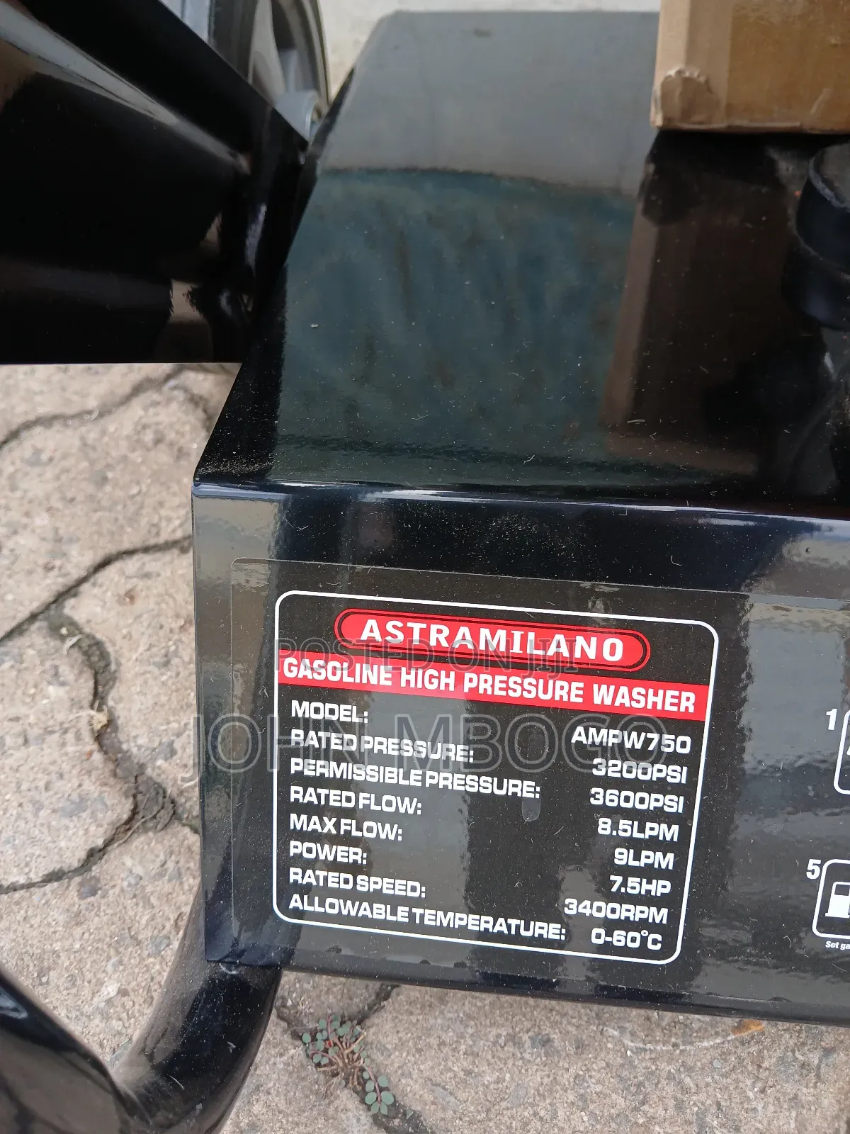 Astramilano Gasoline High Pressure Washer