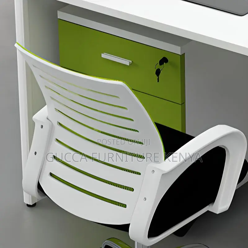Workstations: 4-Way Modern Workstation With White Table Top