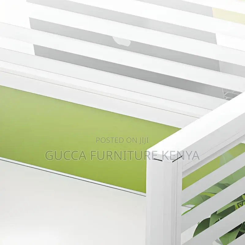 Workstations: 4-Way Modern Workstation With White Table Top