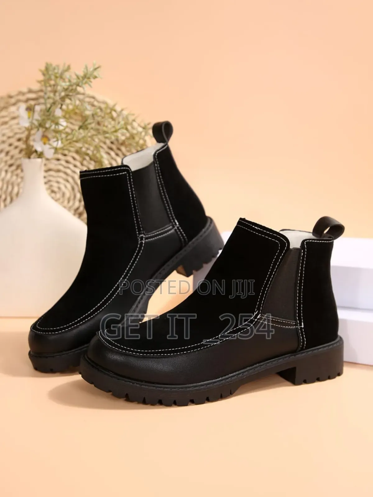Low Heel Ankle Suede Boots 
Sizes 37-40
