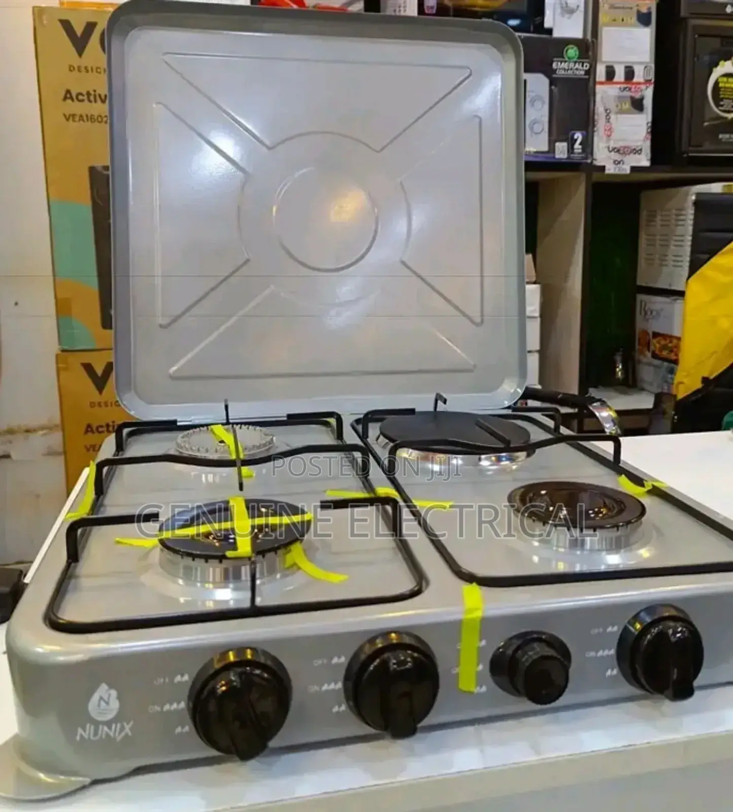 Nunix 3+1 Table Top Burner. 3 Gas 2 Electric