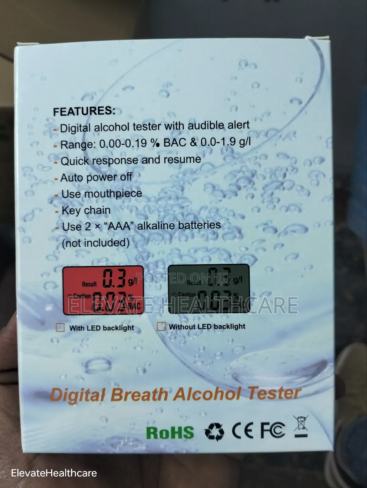 Digital Breath Alcohol Tester