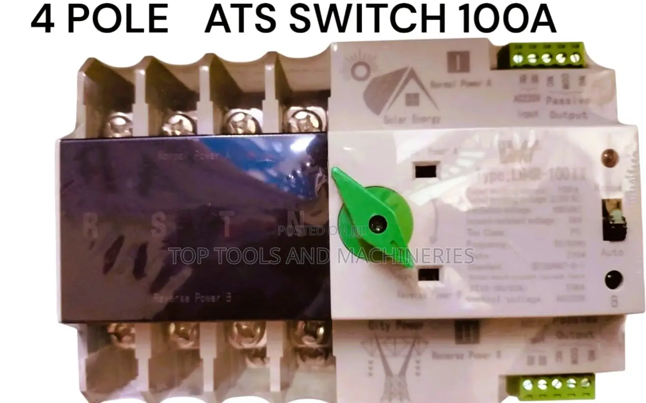 Automatic Changeover Switch (Ats), 4-Pole, 100 Amps