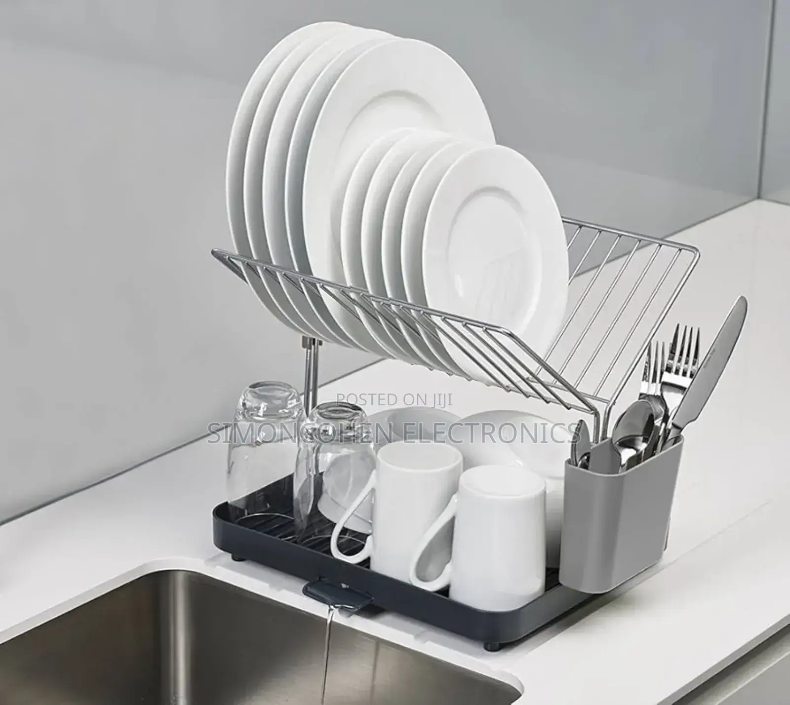 2 Tier Dish Drainer Rack
