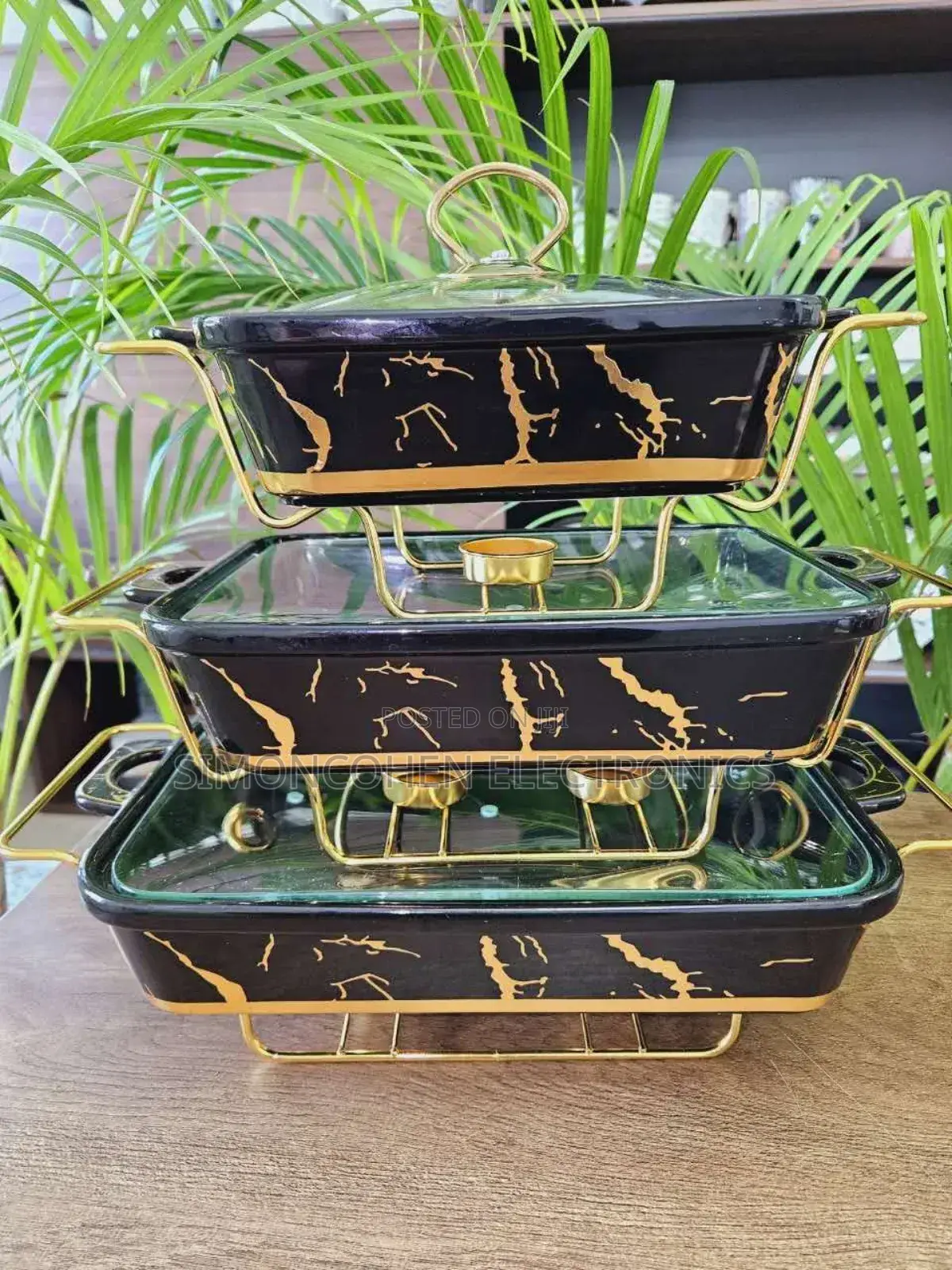 3pcs Ceramic Food Warmer