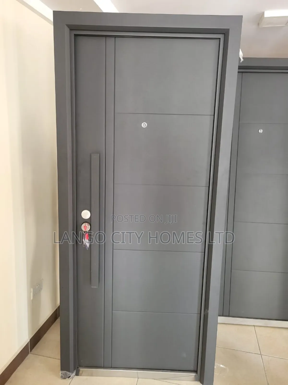 Steel Single Door Matte Black
