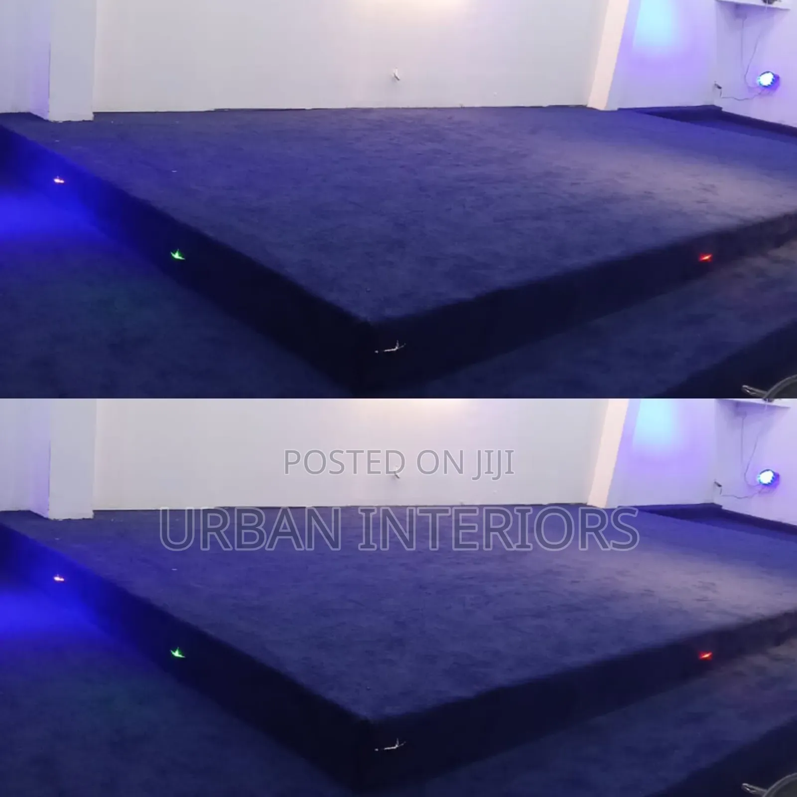 Navy Blue Altar Carpets. Exclusive of Led Lights