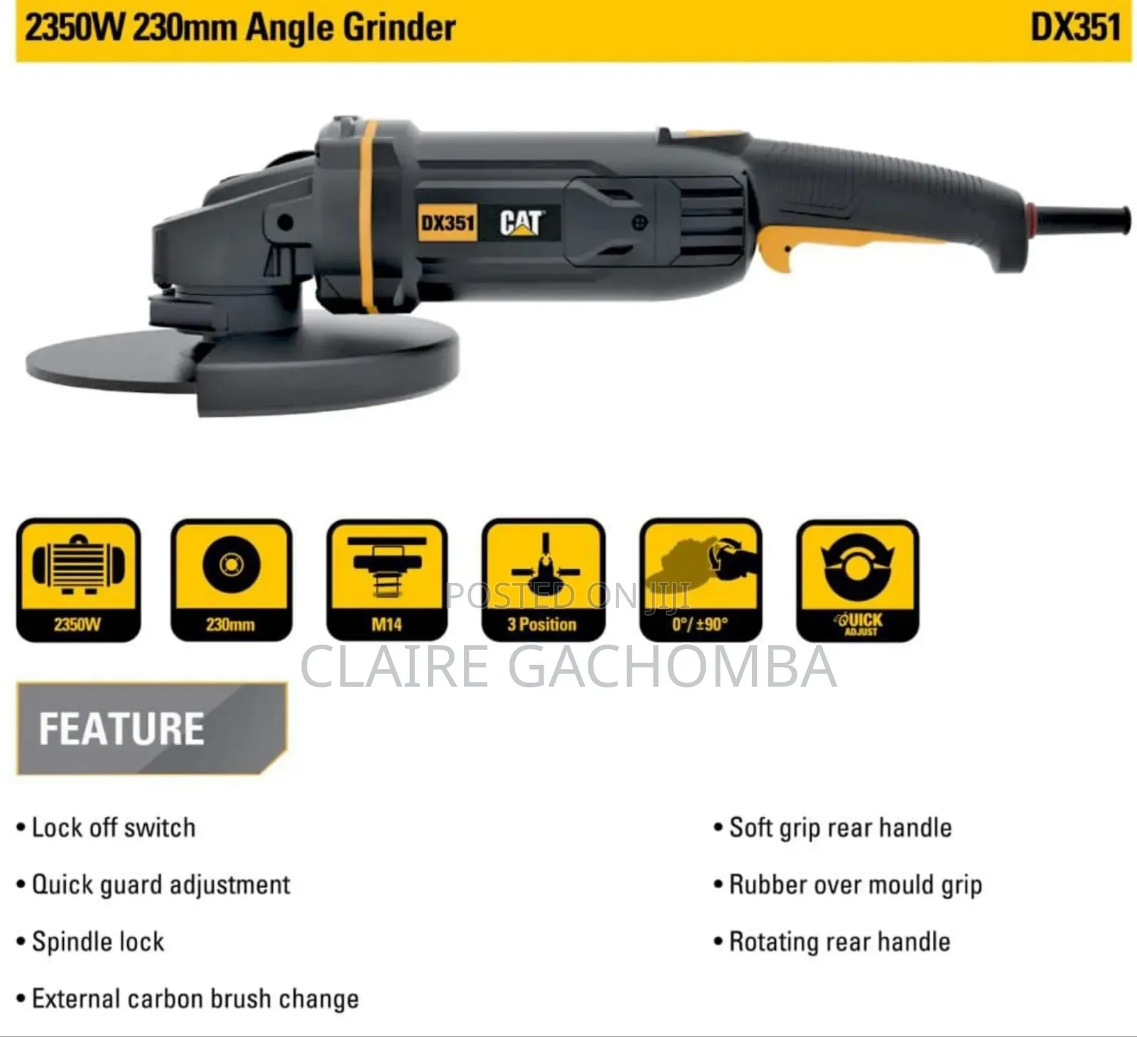 9inch Cat Grinder 2350w