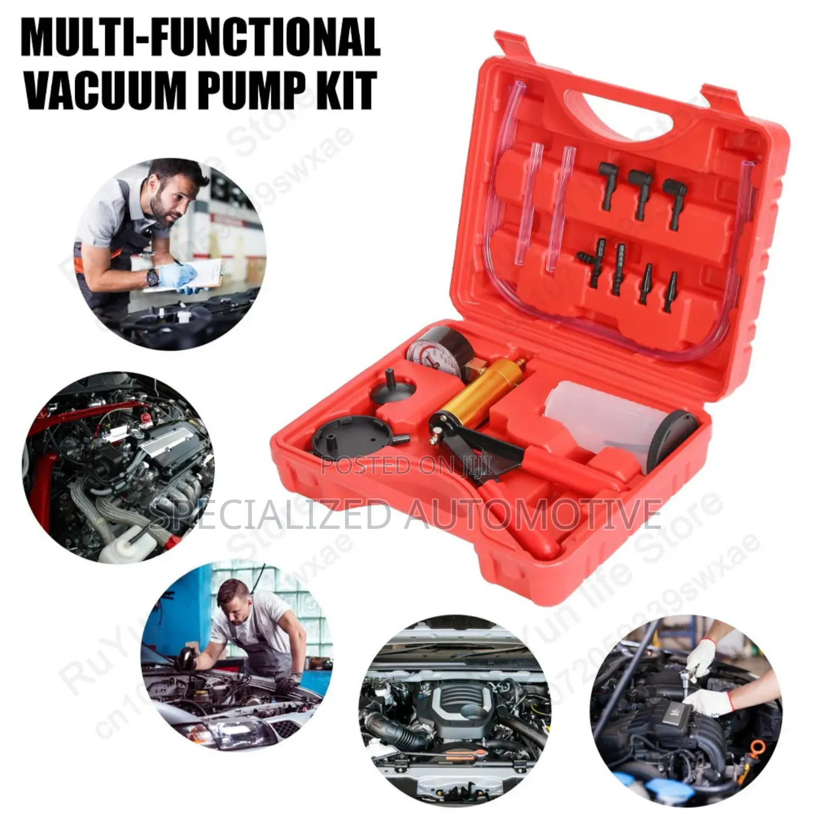 Vehicle Manual Brake Vacuum Bleeding Hand Pump Kit