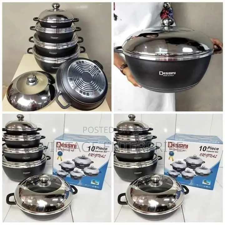 Dessini 10pcs Cookware Black