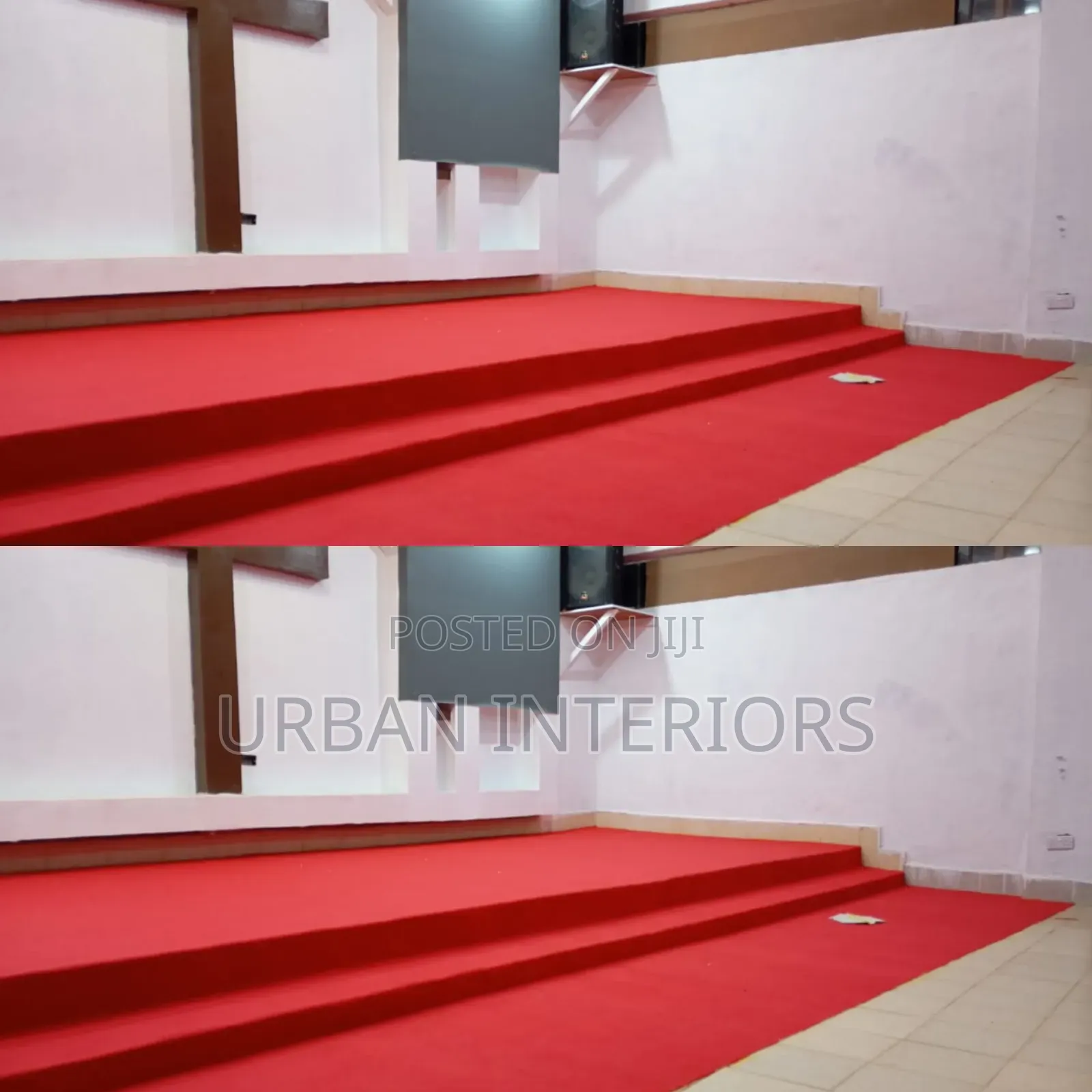 Red Altar Carpets. Perfectly Installed Carpets