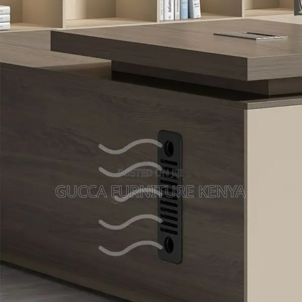 Office Desk:180cm Strong L-Shape Executive Desk Wooden