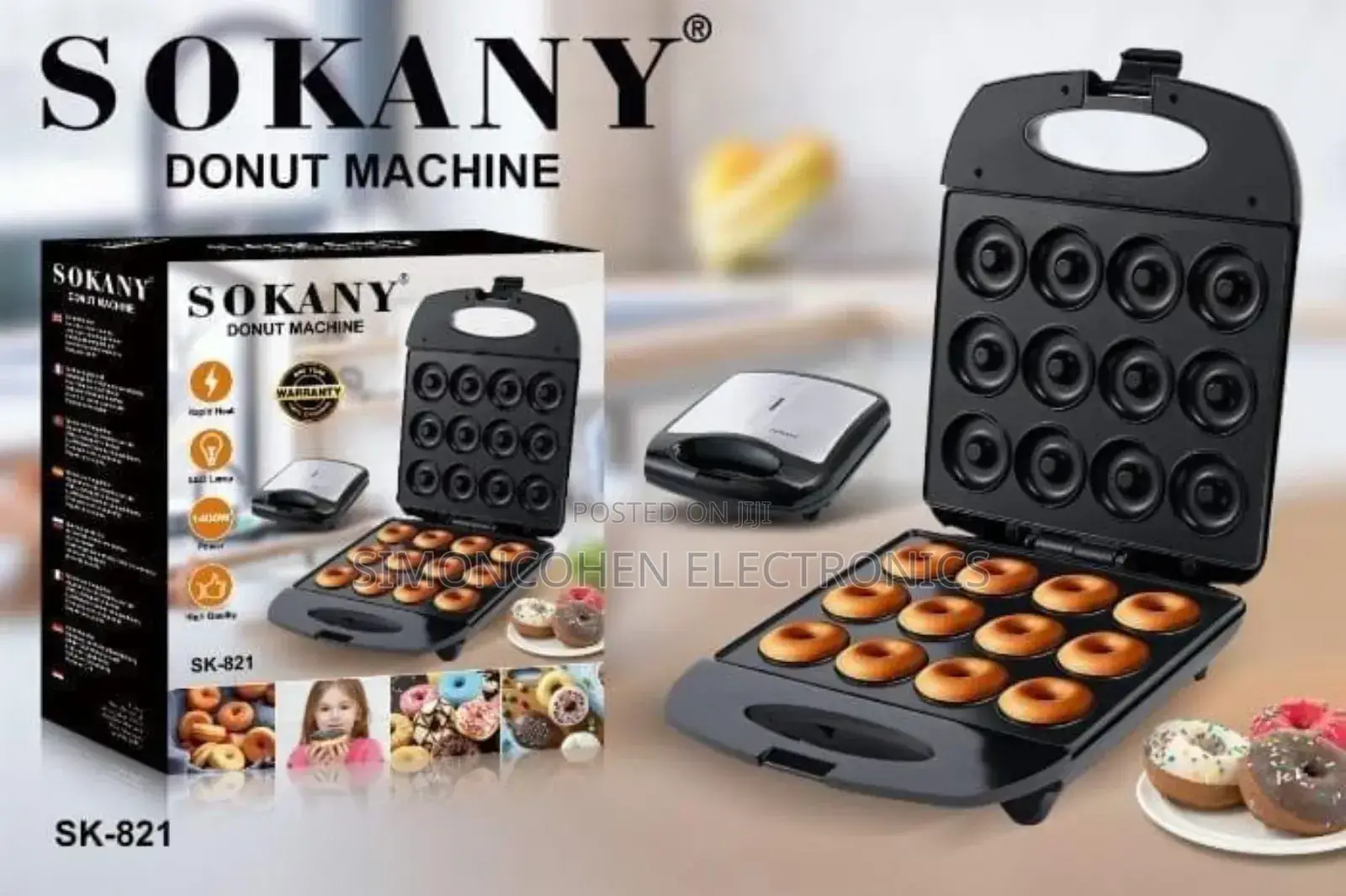 Sokany Donut Maker 12 Slots