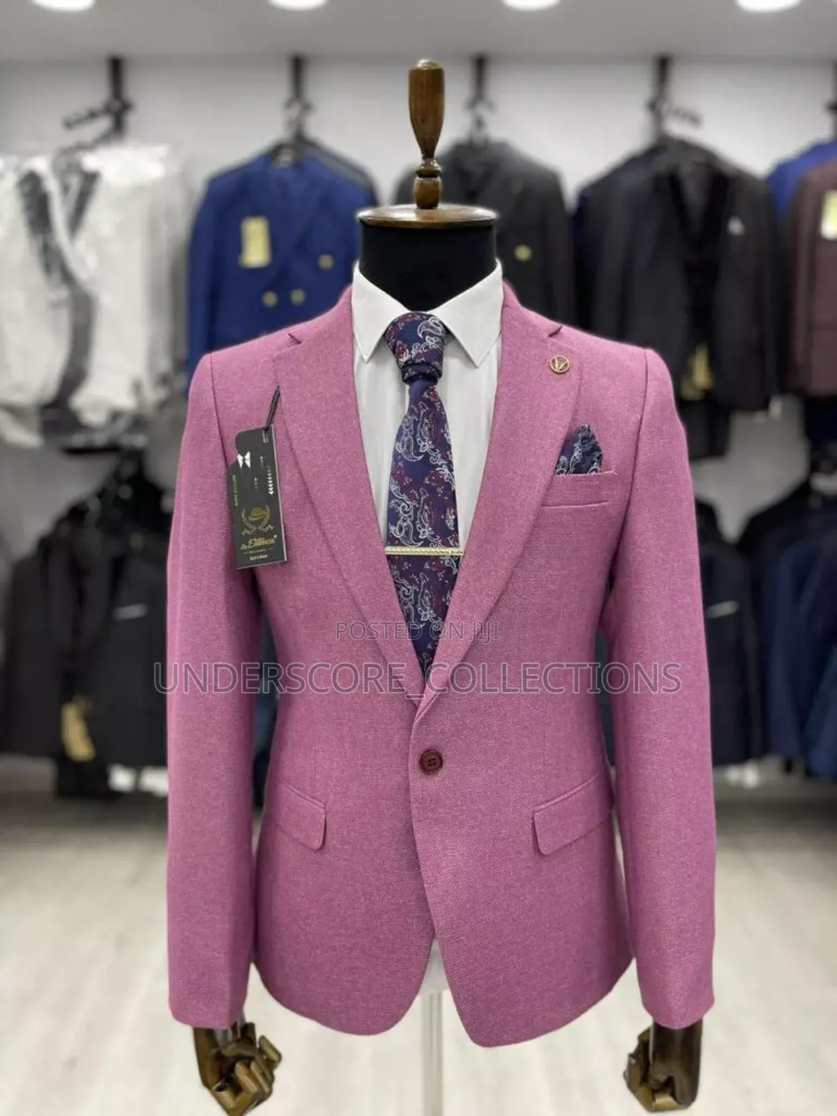 Pink Men's Trendy Blazers