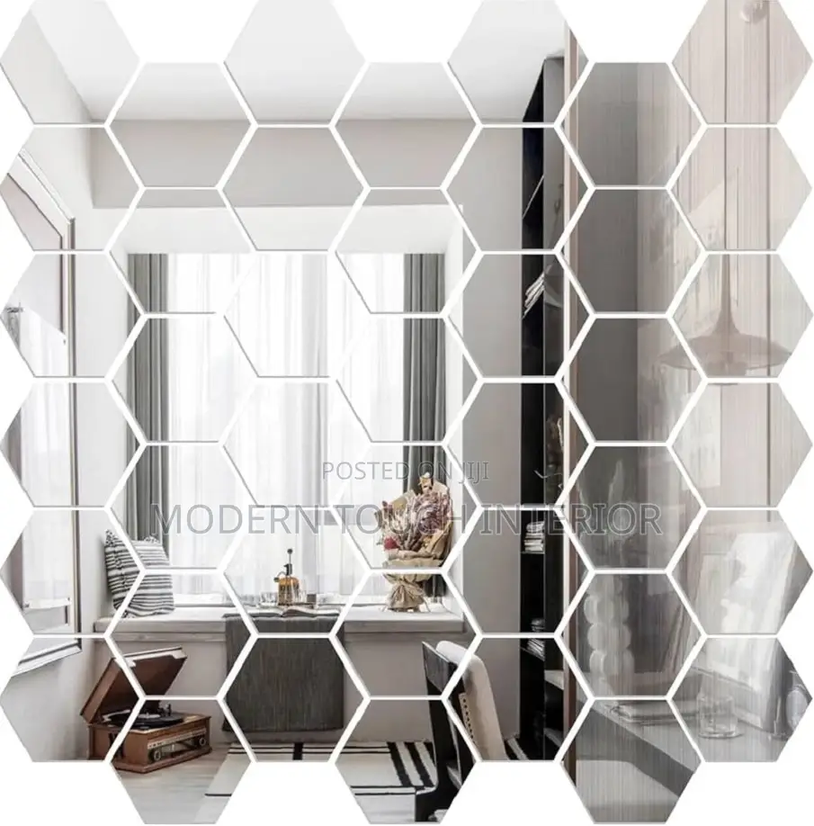 Functional Hexagonal Acrylic Mirror
