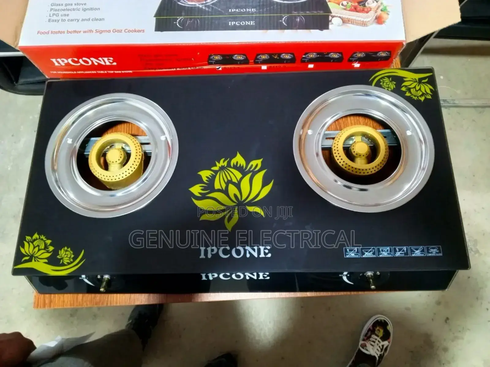 Ipcone Glass 2burner Cooker