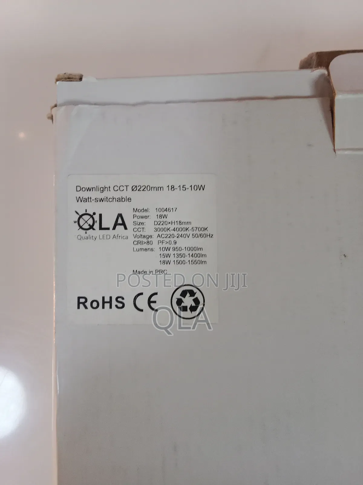 Downlighter CCT 220mm Diameter, 18w-15w-10w