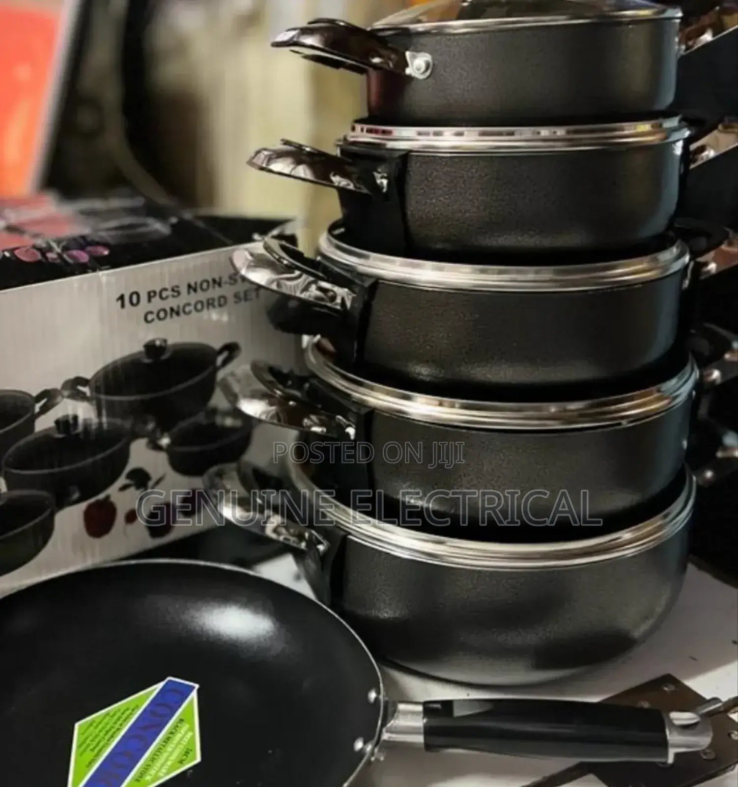 *James Pot Black Cookware Set*Nonstick