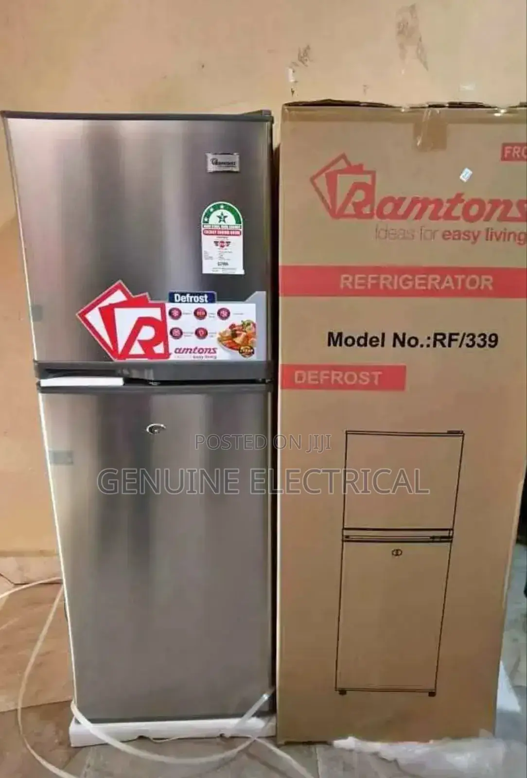 Ramtons Rf/339-2 Door Direct Cool 138lt Silver