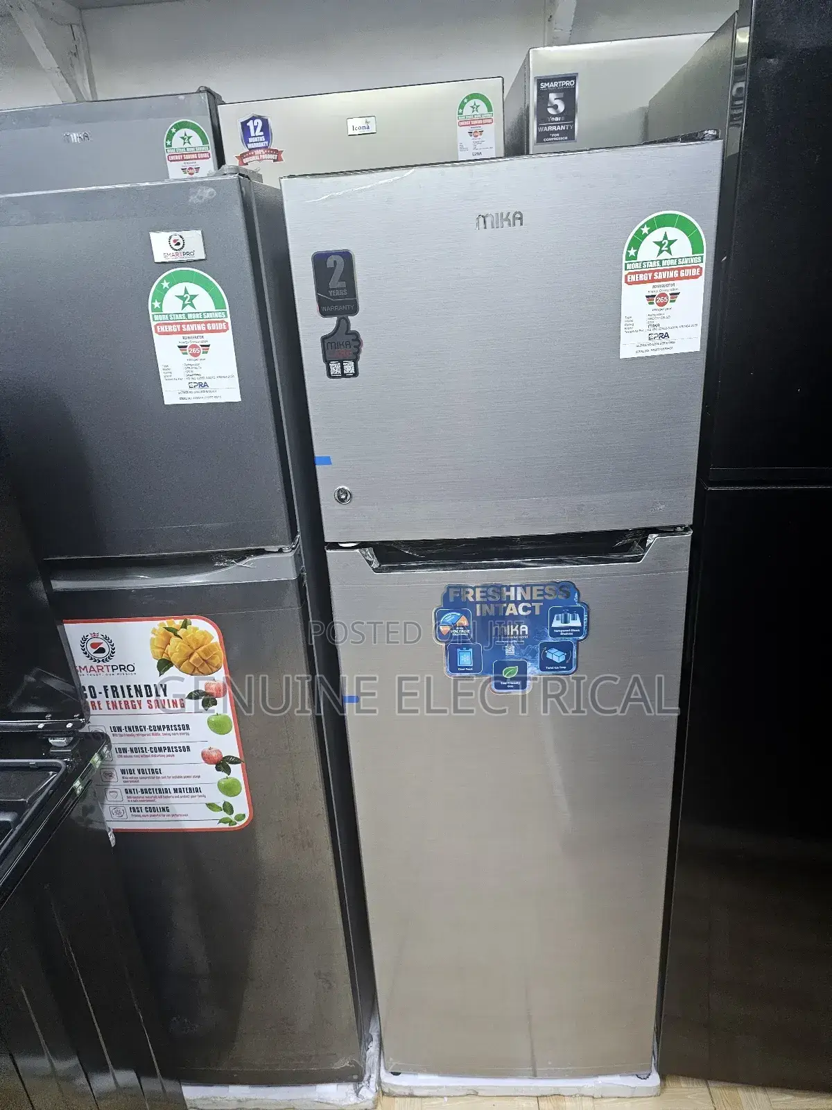 255litres Fridge Double Door Mika Non Frost