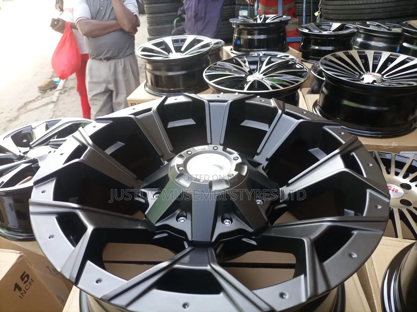 Hillux Black Sports Rims Size 16 Set