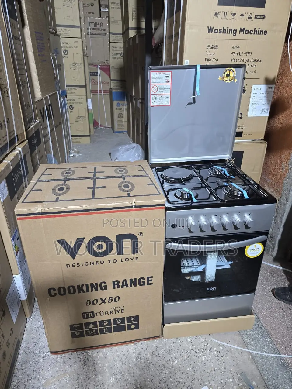 50×50 Von 3+1 Standing Cooker