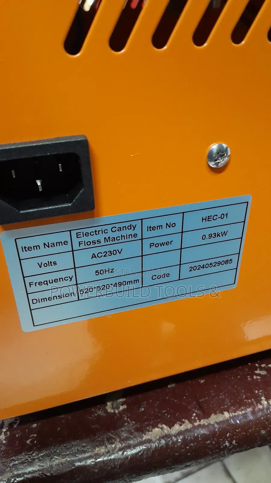 Electric Candy Floss Machine