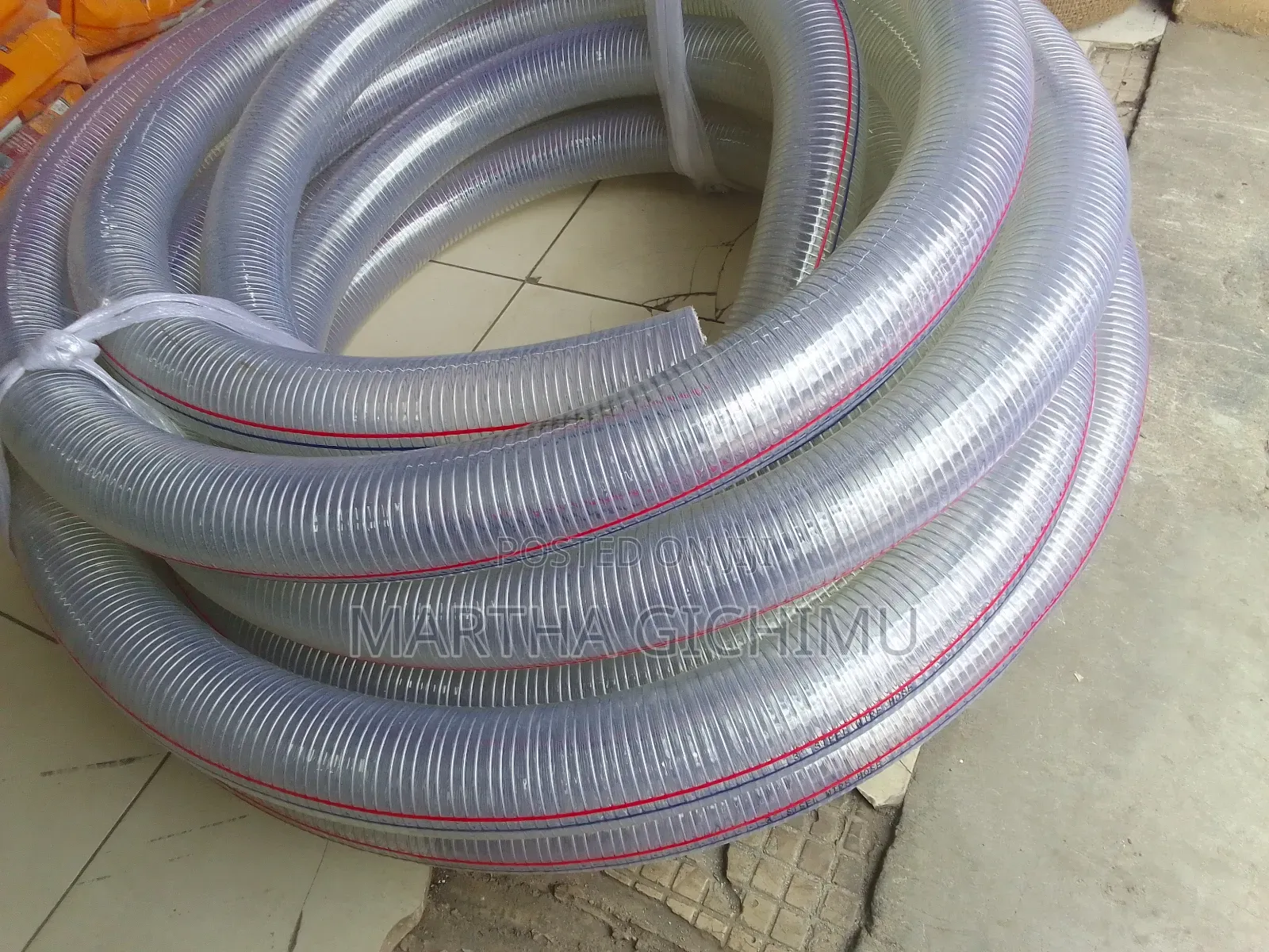 Clear Steel Wired Suntion Pipe