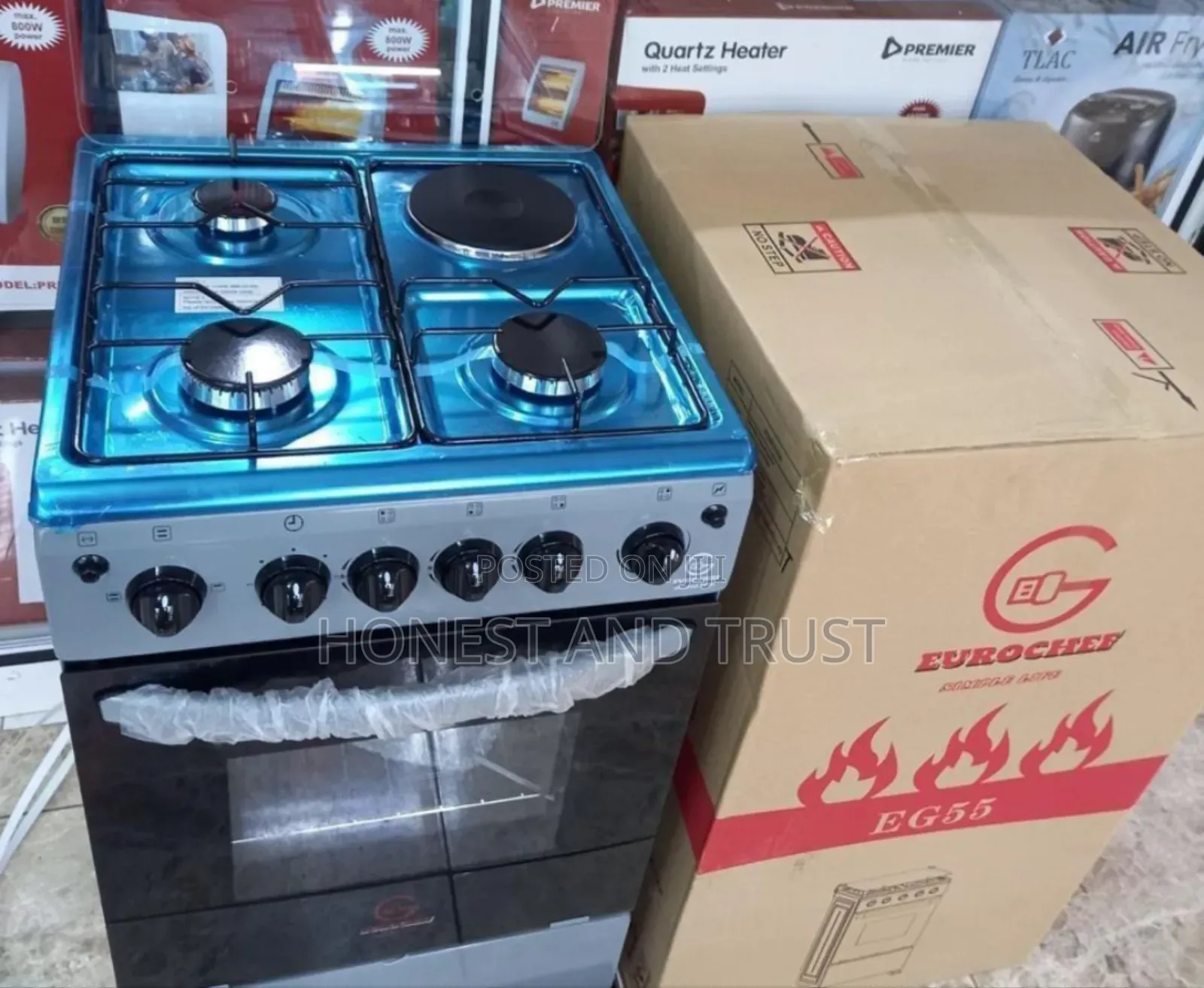 Eurochef 3+1 Cooker With Electric Oven