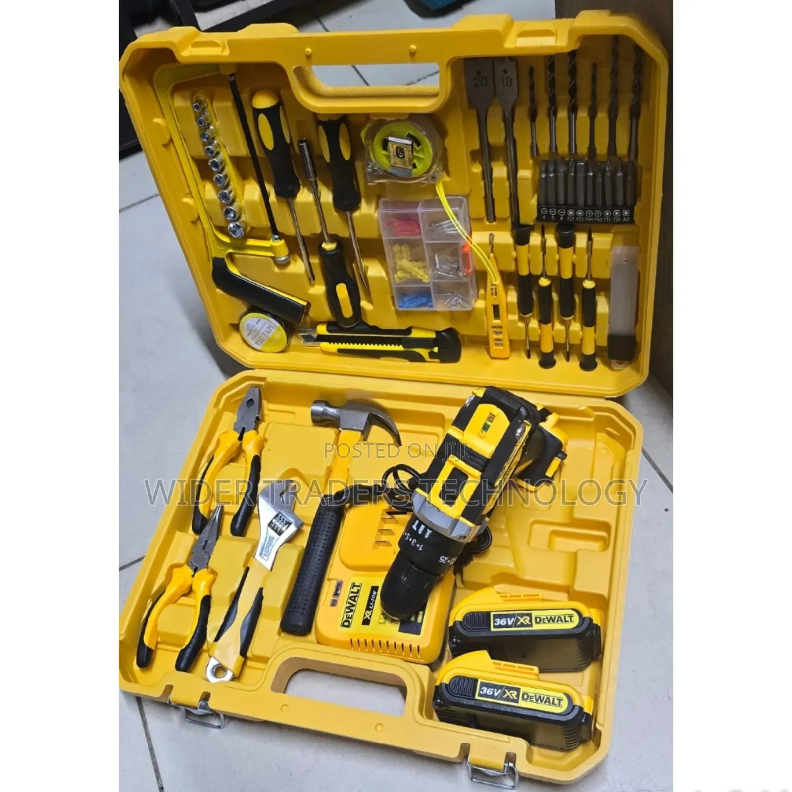36v Dewalt Cordless Toolkit 
108 Pcs
2 Batteries