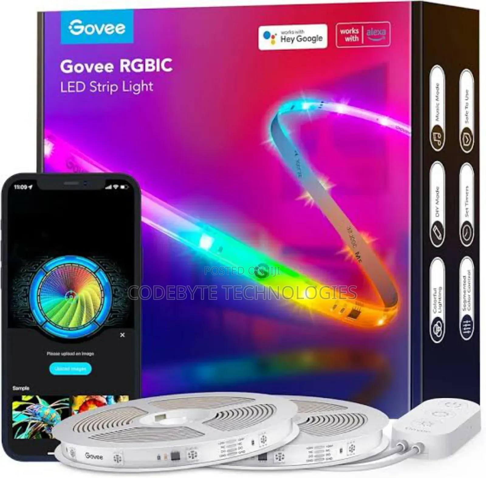 Govee – Wi-Fi Rgbic Led Strip Light (3m)