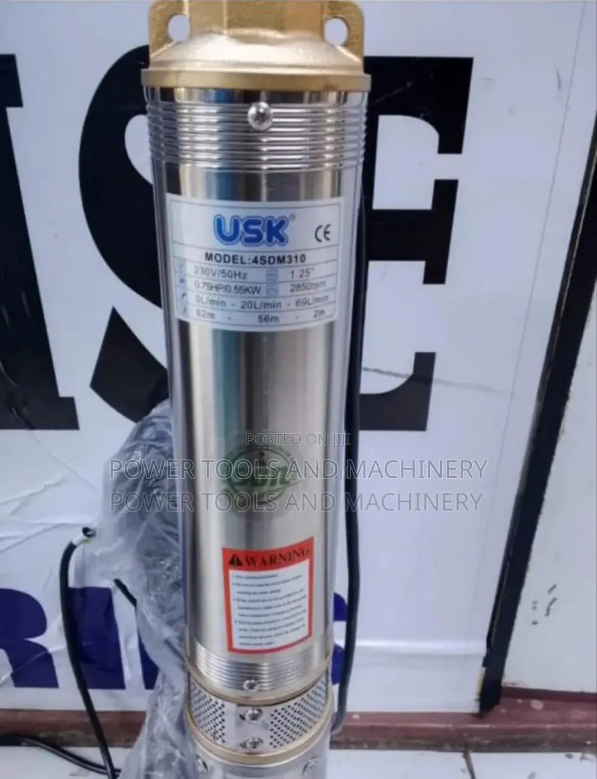 Usk Submersible Water Pump 0.75hp
