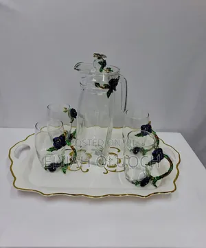 5 PCS Flowered Water Set