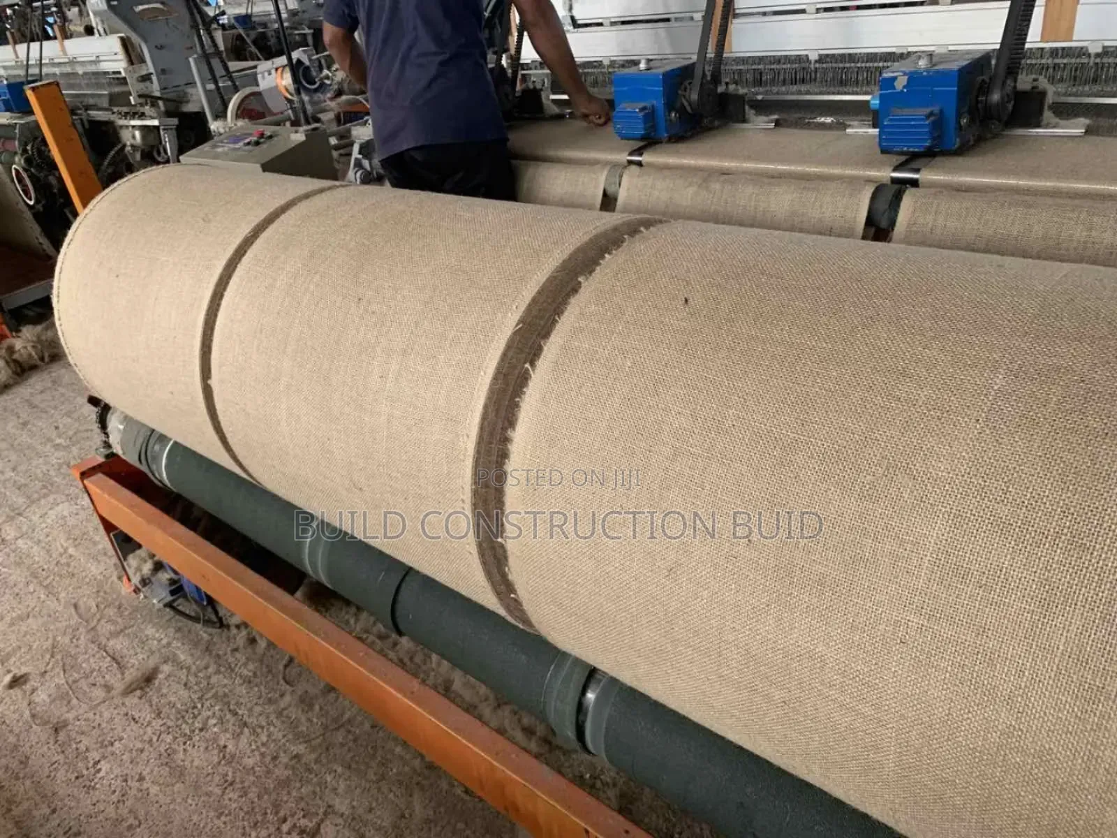 Natural Raw Hessian Material 11oz 914m2