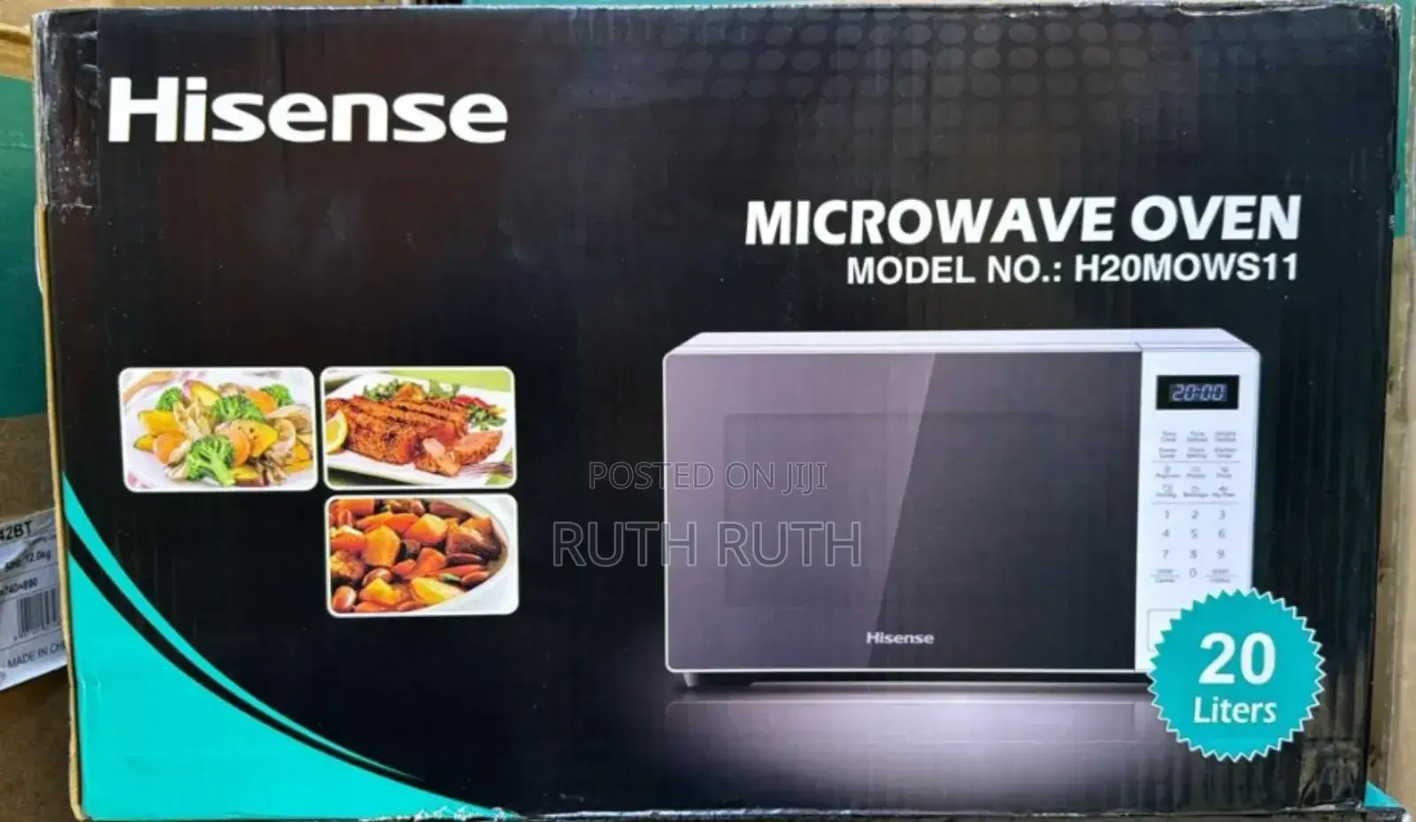 White 20 Litres Hisense Microwave
